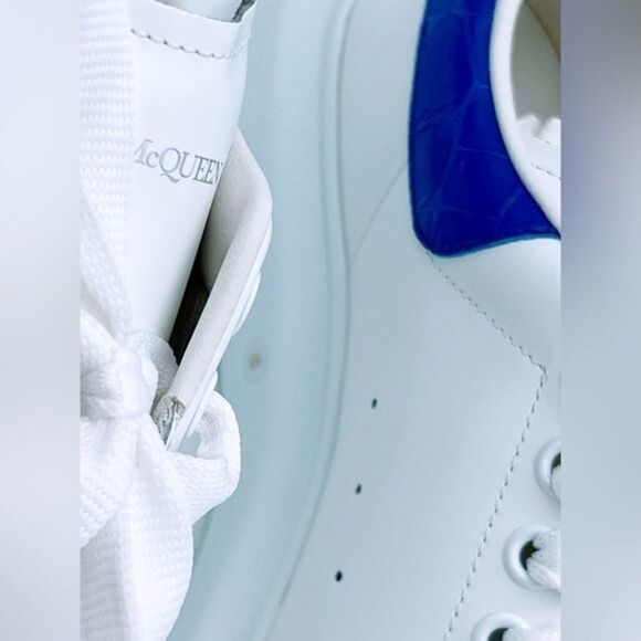 ALEXANDER MCQUEEN Sneakers Royal Blue Croc Embossed Womens 11.5 US 41.5 EU - Picture 8 of 8